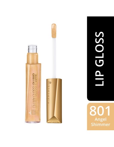 RIMMEL BRILLO DE LABIOS CON COLOR OH MY GLOSS! PLUMPER 801 ANGEL SHIMMER