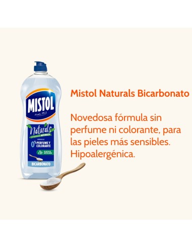 MISTOL LAVAVAJILLAS A MANO 650ML NEW BICARBONATO