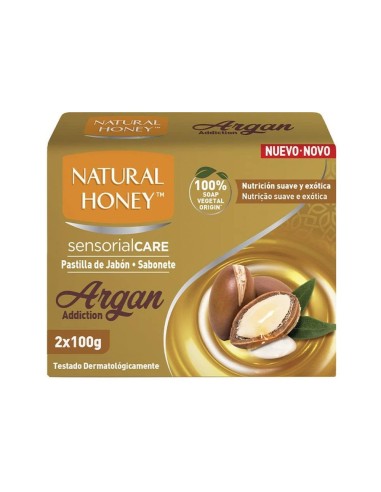 NATURAL HONEY JABON DE MANOS PASTILLA 2X100GR ARGAN