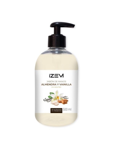 IZEM JABON DE MANOS LIQUIDO DOSIFICADOR 500ML ALMENDRAS Y VAINILLA