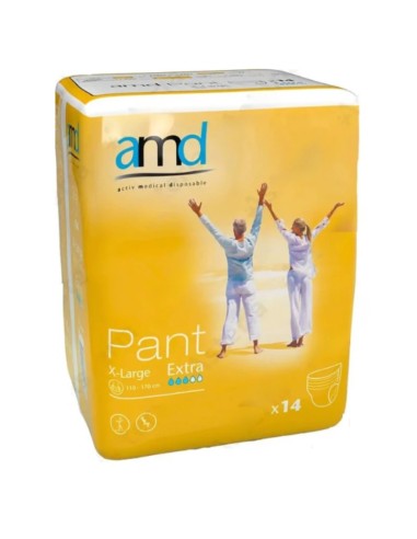 AMD PANT BRAGA PAÑAL ADULTO XL (110-170 CM) PLUS 14 UDS.