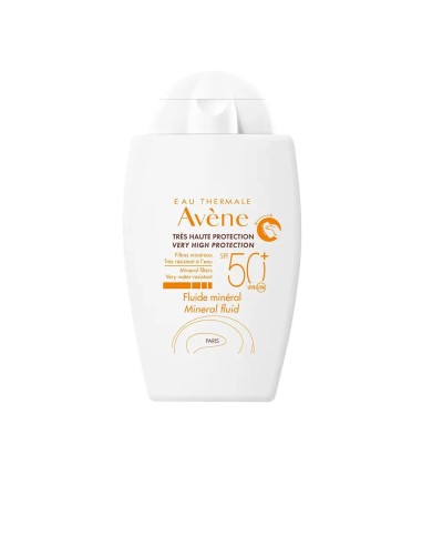 AVENE SOLAR FLUIDO FACIAL ALTA PROTECCION MINERAL SPF 50+ PIEL SENSIBLE 40ML