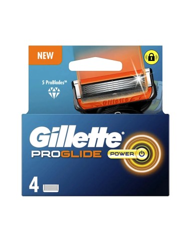 GILLETTE FUSION CARGADOR PROGLIDE POWER 4 UDS