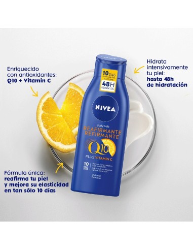 Nivea Body Milk Reafirmante Q10 Vitamina C 400ml | Drolim