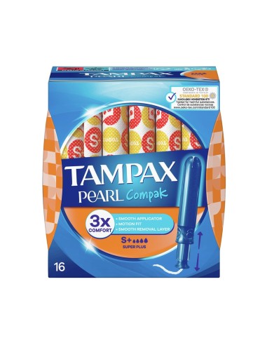 TAMPAX COMPAK PEARL 16 UDS SUPER PLUS CON APLICADOR