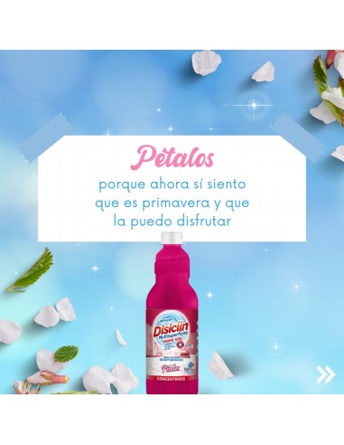 DISICLIN LIMPIADOR CONCENTRADO PETALOS 1 LITRO