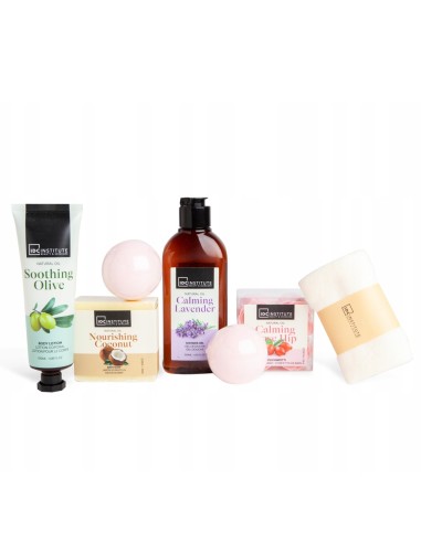 CESTA DE BAÑO IDC NATURAL OIL 7PCS TRAY