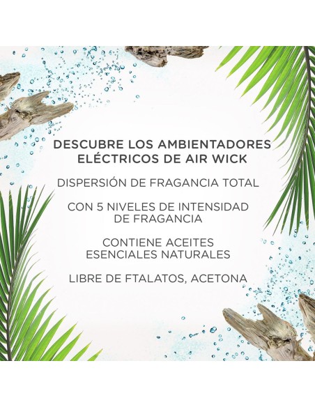 AIR WICK AMBIENTADOR ELECTRICO RECAMBIO OASIS TURQUESA