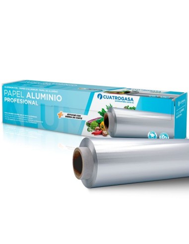 PAPEL DE ALUMINIO USO INDUSTRIAL (0,40 CM X 200 M) 11 MICRAS LISO