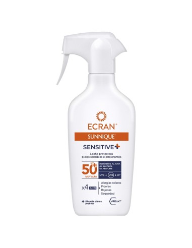 ECRAN SUNNIQUE SENSITIVE LECHE PROTECTORA SPF50+ PISTOLA 270ML