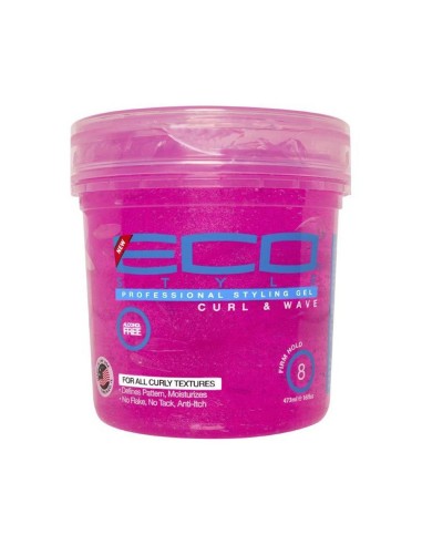 ECO STYLE GEL DE PEINADO PROFESIONAL RIZOS Y ONDAS 473ML.