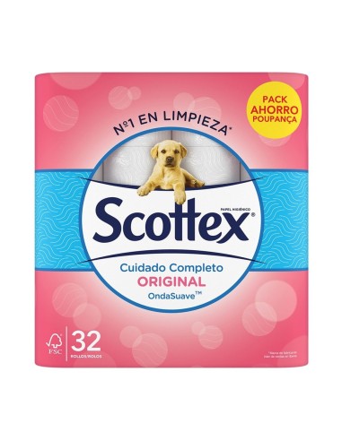 SCOTTEX PAPEL HIGIENICO 32 ROLLOS