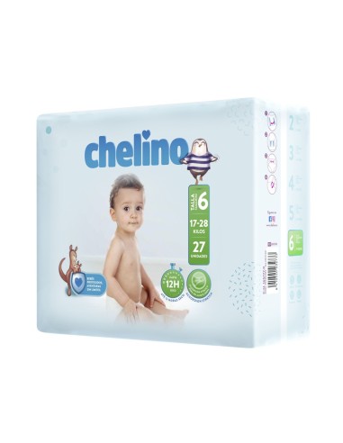 CHELINO PAÑAL TALLA 6 (17 A 28 KGS.) 27 PAÑALES