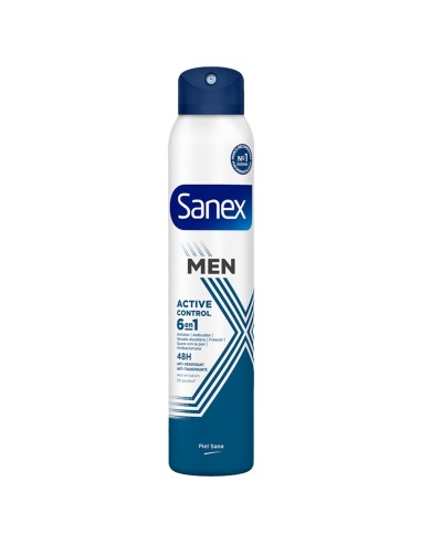 SANEX DESODORANTE SPRAY 200ML MEN ACTIVE CONTROL 0% ALCOHOL