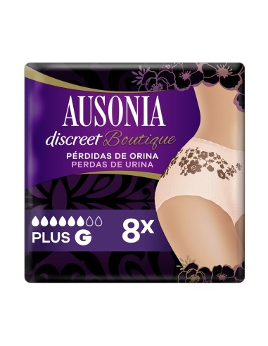 AUSONIA DISCREET BOUTIQUE BRAGUITA DE INCONTINENCIA GRANDE 8 UDS