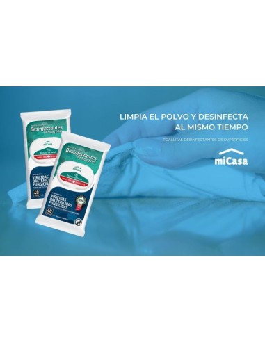 MICASA TOALLITAS DESINFECTANTES BACTERICIDAS SIN LEJIA 40 UDS.