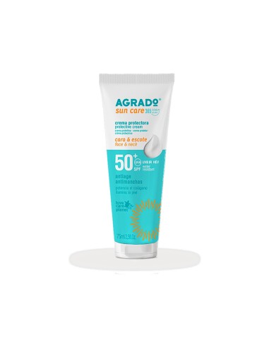 AGRADO SOLAR CREMA FACIAL ANTIMANCHAS SPF50+ 75ML