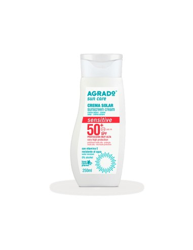 AGRADO SOLAR SENSITIVE PROTECCION SPF50+ CREMA 250ML