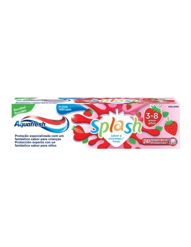 AQUAFRESH SPLAS KIDS 3-8 AÑOS SABOR FRESA 75ML