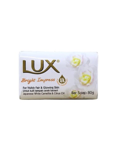 LUX JABON DE MANOS PASTILLA BRIGHT IMPRESS 80 GRS