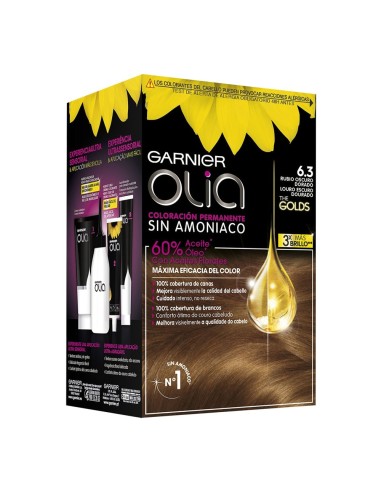 OLIA TINTE SIN AMONIACO 6.3 RUBIO OSCURO DORADO