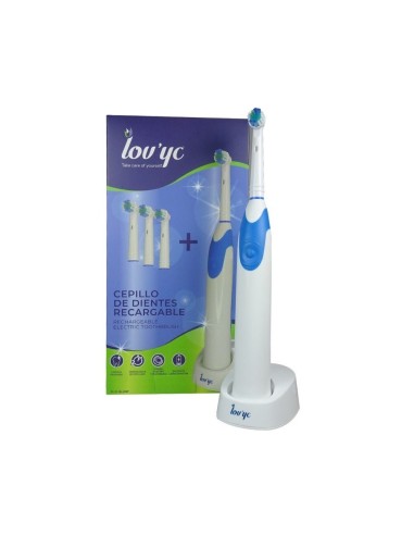 CEPILLO ELECTRICO LOVYC RECARGABLE + 4 RECAMBIOS