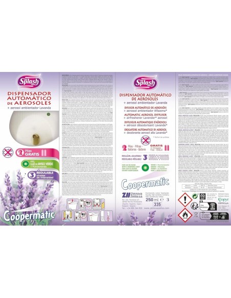 Splash Coopermatic Difusor Automático + Recambio - Aroma Continuo
