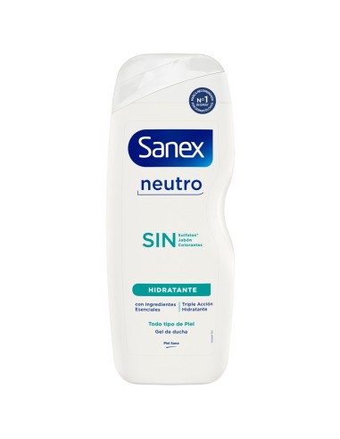 SANEX GEL DE BAÑO 600ML NEUTRO HIDRATANTE SIN - TODO TIPO DE PIEL