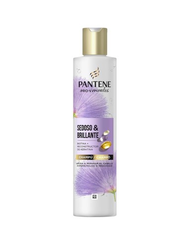 PANTENE CHAMPU SEDOSO&BRILLANTE BIOTINA+PROTEINA SEDA 225ML