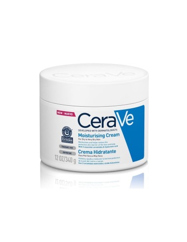 CERAVE CREMA HIDRATANTE 340ML PIEL SECA O MUY SECA