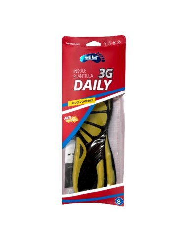 PLANTILLA DE CALZADO DAYLY 3G RELAX Y CONFORT TALLA S (35-38)