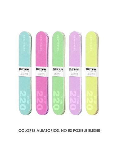 LIMA DE UÑAS VIDRIO 4 UDS. 180/220 GRIT