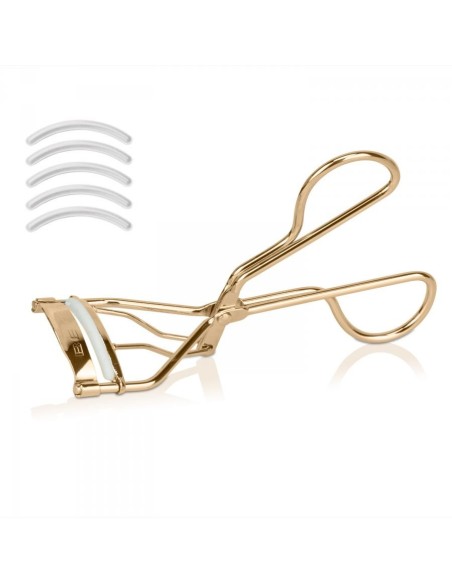 RIZAPESTAÑAS DORADO CON RECAMBIO DE SILICONA