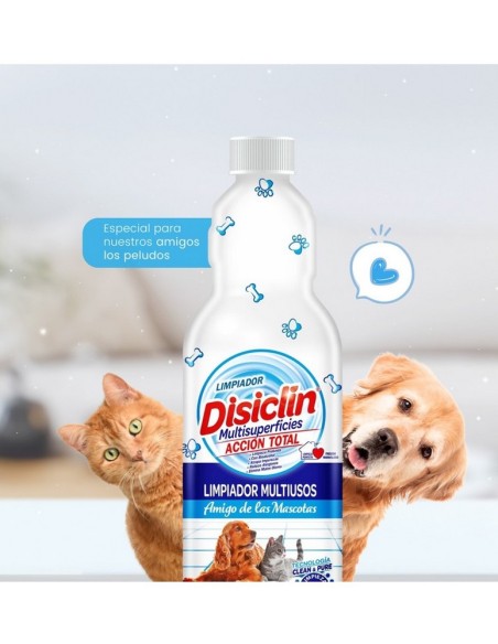 DISICLIN LIMPIADOR MASCOTAS 1 LITRO (FUERA OLORES)