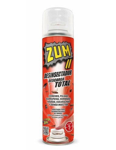 Spray insecticida descarga total zum II para chinches