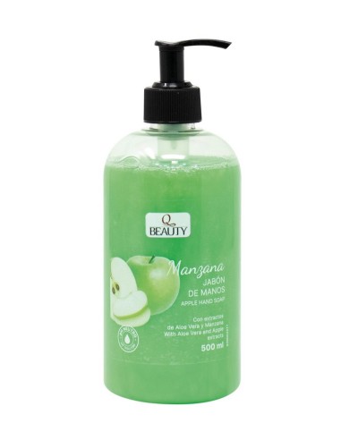 Q BEAUTY JABON DE MANOS LIQUIDO 500 ML MANZANA