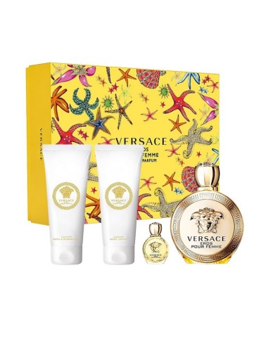 VERSACE EROS POUR FEMME EDP 100ML + GEL 100 ML + BODY 100 ML + MINI 5 ML