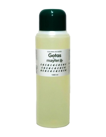 Gotas de Mayfer Colonia de Baño 1 Litro. Aroma fresco y duradero.