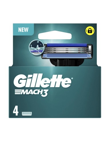 GILLETTE MACH3 CARGADOR 4 UDS. RECAMBIO