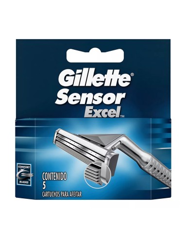 GILLETTE SENSOR EXCELL CARGADOR 5 UDS