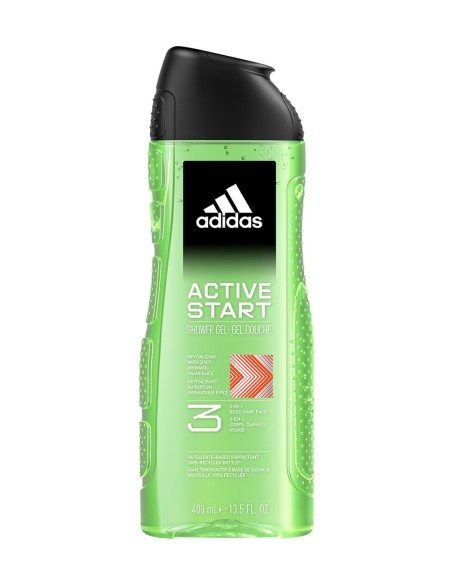 Adidas Gel de Baño Active Star 3 en 1, 400 ML, cuidado y frescura