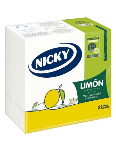 SERVILLETA NICKY MAXI DECO LIMON 2 CAPAS