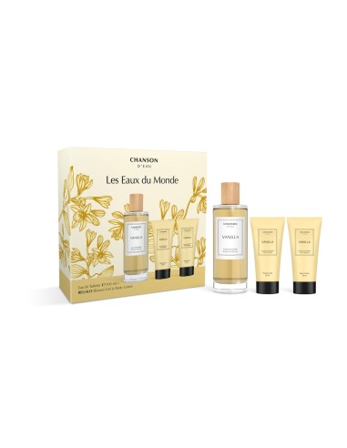 CHANSON EAU SET COLONIA VAINILLA VAP 100 ML + GEL + BODY