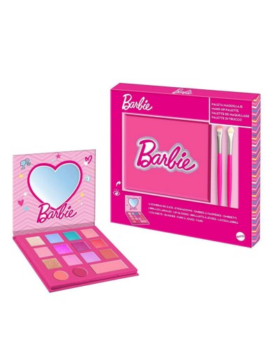 BARBIE PALETA MAQUILLAJE + BROCHAS