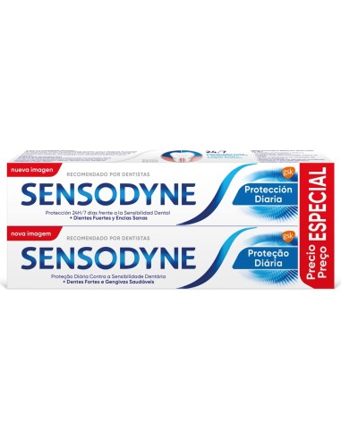 SENSODYNE PASTA DENTAL DUPLO 2X75 ML PROTECCION DIARIA