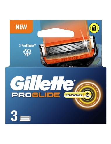 GILLETTE FUSION CARGADOR PROGLIDE POWER 3 UDS