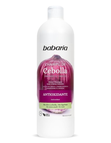 Champú de cebolla babaria antioxidante y fortalecedor
