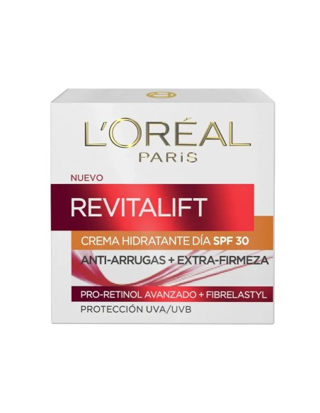 LOréal Revitalift Crema Día SPF 30 50 ml, hidratación y protección solar diaria