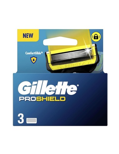 GILLETTE FUSION CARGADOR PROSHIELD 3 UDS