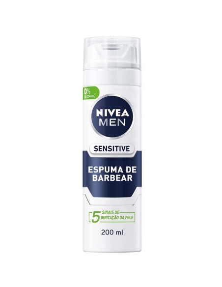 Espuma de afeitar Nivea Men Sensitive 200ml sin alcohol.